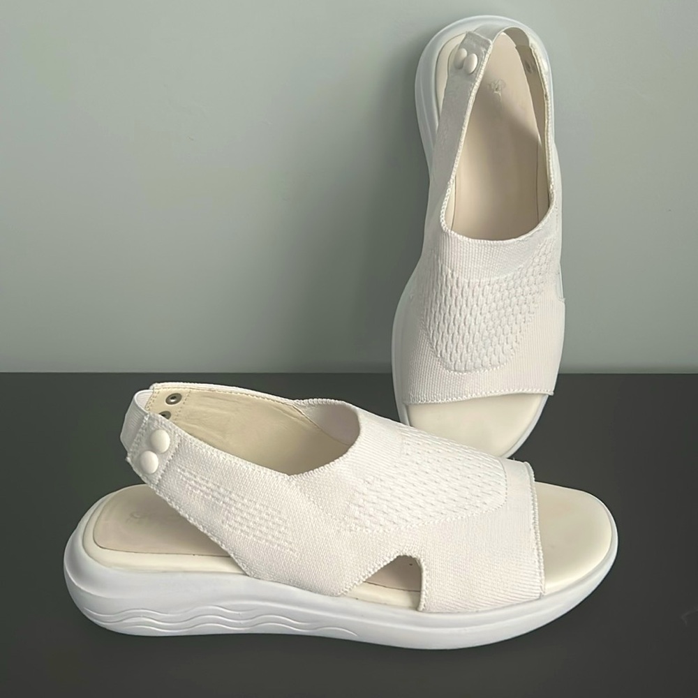 Geox Women's D Spherica EC5 White Back Strap Sandals Size EU 39 / US 9